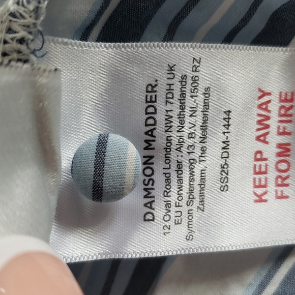 Striped Ruffle Sleeve Blouse - Picture 10 of 13